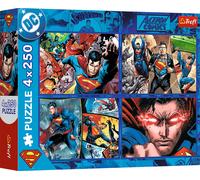 Puzzle 4x250 Il Coraggio di SUPERMAN TREFL
