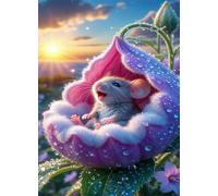 Puzzle 50 Pezzi Alba Animali Fiori , Intrattenimento Creativo, Divertimento, Puzzle Classico Puzzles Adulti 50 Pezzi 35 x 25 cm