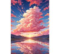 Puzzle 50 Pezzi Alba Sulle Nuvole Gioco Educativo Sfida Impossibile Divertente Adatto Come Decorazione da Parete e Regalo Puzzle Classici 50 Pezzi 35 x 25 cm