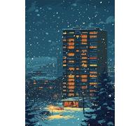 Puzzle 50 Pezzi Città Invernale Gioco Educativo Sfida Impossibile Divertente Adatto Come Decorazione da Parete e Regalo Puzzle Classici 50 Pezzi 35 x 25 cm