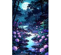 Puzzle 50 Pezzi Fiore Dell'Albero Luna Puzzles per Adulti Impossibile Difficile Impegnativo Puzzle 50 Pezzi Classici 35 x 25 cm