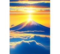 Puzzle 50 Pezzi Paesaggio Montano All'Alba Gioco Educativo Sfida Impossibile Divertente Adatto Come Decorazione da Parete e Regalo Puzzle Classici 50 Pezzi 35 x 25 cm