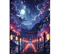Puzzle 50 Pezzi Ponte Fiume Starry Night Puzzle Adulti Difficili Sfida Impossibile Divertente per Famiglie & Decorazione Murale 35 x 25 cm Puzzles 50 Pezzi Classici