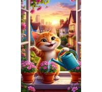 Puzzle 50 Pezzi, Puzzle per Adulti Alba Davanzale Fiore 35x25 cm, Impossibile Difficile Puzzles Impegnativo Come Regalo e Decorazione per Pareti