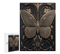 Puzzle 500 PCS Butterfly Gold Relief Deco Puzzle Per Adulti Puzzle Regalo Di Compleanno Difficile E Sfida Gioco Impegnativo Regali 500 PCS