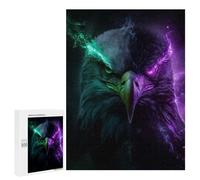 Puzzle 500 PCS Eagle with Neon Lights Puzzle Per Adulti Puzzle Regalo Di Compleanno Difficile E Sfida Gioco Impegnativo Regali 500 PCS