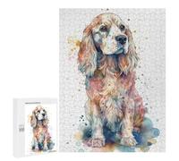 Puzzle 500 PCS English Cocker Spaniel Puzzle Per Adolescenti Giochi Rilassanti Sfida Difficile Regali Unici Per Compleanno E Natale 500 PCS