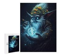 Puzzle 500 PCS Fantasy Wizard Holding Magic Circle Puzzle Per Adulti Migliorano La Memoria Interazione Genitore-figlio Rompicapo Giochi Per Famiglie 500 PCS