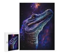 Puzzle 500 PCS Galactic Crocodile Art Print-9 Puzzle Per Adolescenti Migliora La Memoria Allena Il Cervello E Le Mani Giocattoli Avvincenti Per Coltivare La Pazienza 500 PCS