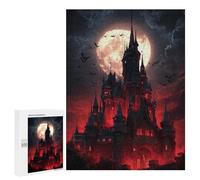 Puzzle 500 PCS Gothic Castle with Full Moon-1 Puzzle Per Adolescenti Migliora La Memoria Allena Il Cervello E Le Mani Giocattoli Avvincenti Per Coltivare La Pazienza 500 PCS