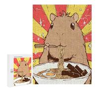 Puzzle 500 PCS Kawaii Capybara Ramen Puzzle Per Adolescenti Giochi Rilassanti Sfida Difficile Regali Unici Per Compleanno E Natale 500 PCS