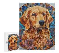 Puzzle 500 PCS Mandala Golden Retriver Puzzle Per Adolescenti Giochi Rilassanti Sfida Difficile Regali Unici Per Compleanno E Natale 500 PCS