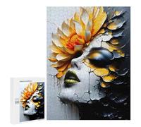 Puzzle 500 PCS Per Adolescenti Abstract Flower Face Puzzle Per Adolescenti Migliora La Memoria Difficile Da Completare Divertimento in Famiglia E Serata Di Giochi 500 PCS