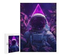 Puzzle 500 PCS Per Adolescenti Astronaut in Neon Jungle Puzzle Per Adolescenti Analisi E Logica Allena Il Tuo Cervello E Le Tue Mani Gioco Di Sfida Unico 500 PCS