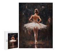 Puzzle 500 PCS Per Adolescenti Ballet Dancer in Spotlight Red Curtain Call Ballet’s Final Bow Puzzle Per Adulti Giochi Per Famiglie Regalo Di Compleanno Regalo Di Compleanno Unico 500 PCS