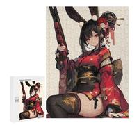 Puzzle 500 PCS Per Adolescenti Bunny Geisha Gunner Puzzle Per Adolescenti Migliora La Memoria Difficile Da Completare Divertimento in Famiglia E Serata Di Giochi 500 PCS