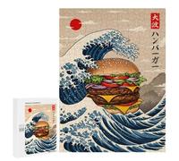 Puzzle 500 PCS Per Adolescenti Burger Great Wave Puzzle Per Adulti Giocattoli Antistress Difficile Difficile Per È Ideale Come Regalo 500 PCS