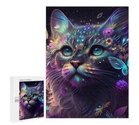 Puzzle 500 PCS Per Adolescenti Butterfly And Cat Puzzle Per Adulti Che Migliorano La Memoria Difficili E Stimolanti Regali Di Natale E Compleanno 500 PCS