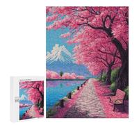 Puzzle 500 PCS Per Adolescenti Cherry Blossom Pathway Scene-1 Puzzle Per Adolescenti Analisi E Logica Allena Il Tuo Cervello E Le Tue Mani Gioco Di Sfida Unico 500 PCS