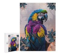 Puzzle 500 PCS per Adolescenti Colorful Parrot in Low Poly Style Puzzle DIY Giocattoli Un'opera D'arte come regalo per tutta la famiglia 500 PCS