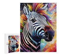 Puzzle 500 PCS Per Adolescenti Colorful Zebra Artwork Puzzle Per Adulti Giochi Rilassanti Perfetto Per Decorare E Regalare A Tutta La Famiglia 500 PCS