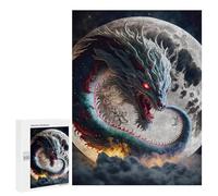 Puzzle 500 PCS Per Adolescenti Dragon Moon Rising -1 Puzzle Per Adulti Giochi Rilassanti Perfetto Per Decorare E Regalare A Tutta La Famiglia 500 PCS