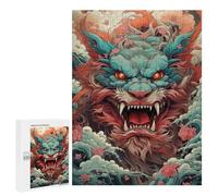 Puzzle 500 PCS Per Adolescenti Dragon's Roar Mythical Artwork Puzzle Per Adolescenti Migliora La Memoria Difficile Da Completare Divertimento in Famiglia E Serata Di Giochi 500 PCS