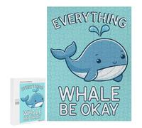 Puzzle 500 PCS Per Adolescenti Everything Whale Be Okay Puzzle Per Adulti Giochi Rilassanti Quadri Da Parete Offerta Come Regalo Per Tutta La Famiglia 500 PCS