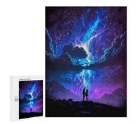 Puzzle 500 PCS per Adolescenti Fantasy Thunder Landscape Puzzle per Adulti Gioco Pratico Ma Divertente E Divertente Regalo Di Compleanno, Regali, 500 PCS