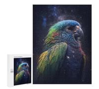 Puzzle 500 PCS Per Adolescenti Galactic Parrot Art Print Puzzle Per Adulti Puzzle Migliora La Memoria Sfida Educativa Riduzione Dello Stress Regali 500 PCS