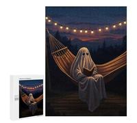 Puzzle 500 PCS Per Adolescenti Ghost Reading in A Hammock Puzzle Per Adulti Giochi Per Famiglie Regalo Di Compleanno Regalo Di Compleanno Unico 500 PCS