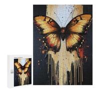 Puzzle 500 PCS Per Adolescenti Golden Butterfly Painting Puzzle Per Adulti Puzzle Migliorano La Memoria Sfida Educativa Regali Unici Per Compleanno 500 PCS