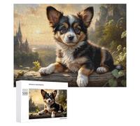 Puzzle 500 PCS Per Adolescenti Magical Castle with Cute Puppy Puzzle Per Adulti Giochi Rilassanti Perfetto Per Decorare E Regalare A Tutta La Famiglia 500 PCS