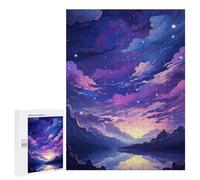 Puzzle 500 PCS Per Adolescenti Magical Twilight Sky Reflections Puzzle Per Adolescenti Migliora La Memoria Difficile Da Completare Divertimento in Famiglia E Serata Di Giochi 500 PCS
