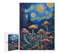 Puzzle 500 PCS Per Adolescenti Mystical Mushroom Forest Puzzle Per Adulti Per Divertimento in Famiglia Aiuta Ad Allenare Il Cervello Gioco Dal Design Bellissimo 500 PCS