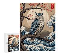 Puzzle 500 PCS Per Adolescenti Owl Great Wave Puzzle Per Adulti Giocattoli Antistress Difficile Difficile Per È Ideale Come Regalo 500 PCS