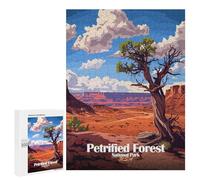 Puzzle 500 PCS Per Adolescenti Petrified Forest National Park Illustration Puzzle Per Adulti Giocattoli Antistress Decorazione Perfetta Regali Per La Riduzione Dello Stress 500 PCS