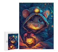 Puzzle 500 PCS Per Adolescenti Steampunk Mouse Lantern Adventure I Puzzle Per Adolescenti Migliorano La Memoria Per Compleanno, Natale Regali Di Compleanno 500 PCS