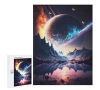 Puzzle 500 PCS per Adolescenti The New Saturn Landscape Puzzle per Adulti Gioco Pratico Ma Divertente E Divertente per Compleanno, Natale 500 PCS