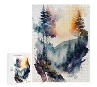 Puzzle 500 PCS Per Adolescenti Watercolor Nature 1 Puzzle Per Adulti Giocattoli Antistress Difficile Difficile Per È Ideale Come Regalo 500 PCS