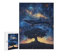 Puzzle 500 PCS Per Adolescenti Whale Tree Galaxy Fantasy Puzzle Per Adolescenti Analisi E Logica Allena Il Tuo Cervello E Le Tue Mani Gioco Di Sfida Unico 500 PCS