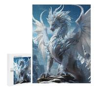 Puzzle 500 PCS per Adolescenti White Heaven Elder Dragon Puzzle per Adulti Gioco Famiglia Un'opera D'arte come Regalo per Tutta La Famiglia 500 PCS