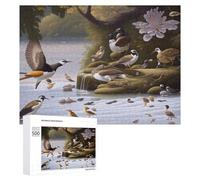 Puzzle 500 PCS Per Adulti Birds by The Waterfall Puzzle Antistress Giocattoli Antistress Per Divertimento in Famiglia Regali Per La Riduzione Dello Stress 500 PCS