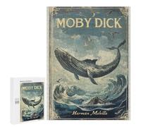 Puzzle 500 PCS Per Adulti Moby Dick Book Cover Puzzle Rompicapo Gioco Regalo Per Donne Attività Divertenti Da Fare A Casa 500 PCS