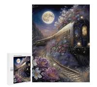 Puzzle 500 PCS Per Adulti Night Train Romance Puzzle Per Adulti Giochi Per Famiglie Difficili Difficili Per Compleanno, Natale 500 PCS