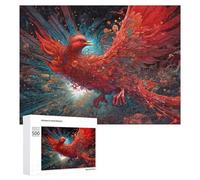 Puzzle 500 PCS Per Adulti Phoenix Rising A Digital Artwork Puzzle Per Adulti Giochi Rilassanti Gara Di Velocità Manuale Per Compleanno, Natale 500 PCS