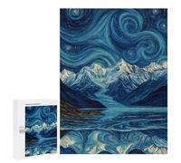 Puzzle 500 PCS Starry Night Mountain Reflections -6 Puzzle Per Adolescenti Migliorano La Memoria Difficili E Stimolanti Rompicapo Giochi Per Famiglie 500 PCS