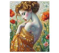 Puzzle 500 Pezzi Adulti Bella donna fiore, Fai da Te puzzle difficili adulti 500 pezzi 52x38cm, Intrattenimento Creativo, Divertimento, Gioco di Abilità per Tutta la Famiglia