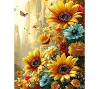 Puzzle 500 pezzi Adulti, Giochi Educativo e Giocattoli Sfida, Puzzles Divertenti per Uomo e Donna, jigsaw puzzle Adulti Regalo, Tema:Valle dei girasoli