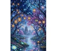 Puzzle 500 Pezzi Adulti Notte delle Lanterne 52x38cm, Puzzle Classico Antistress, Rompicapo per Esperti, Hard Difficult Challenging Puzzle Perfetto per Serate di Gioco